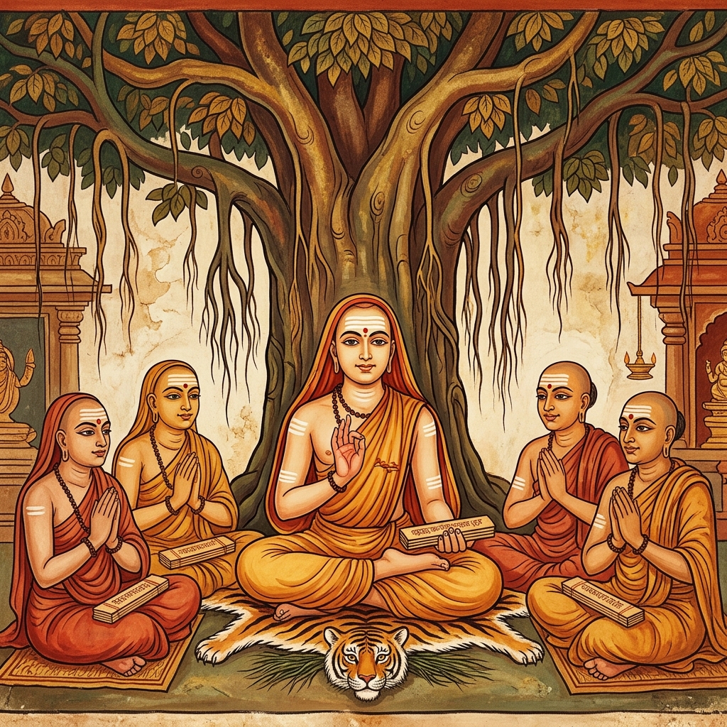 Sri Adi Shankaracharya and Disciples